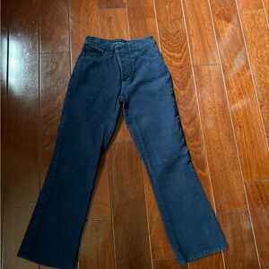 Lucky Brand Dark Blue Corduroy Trousers